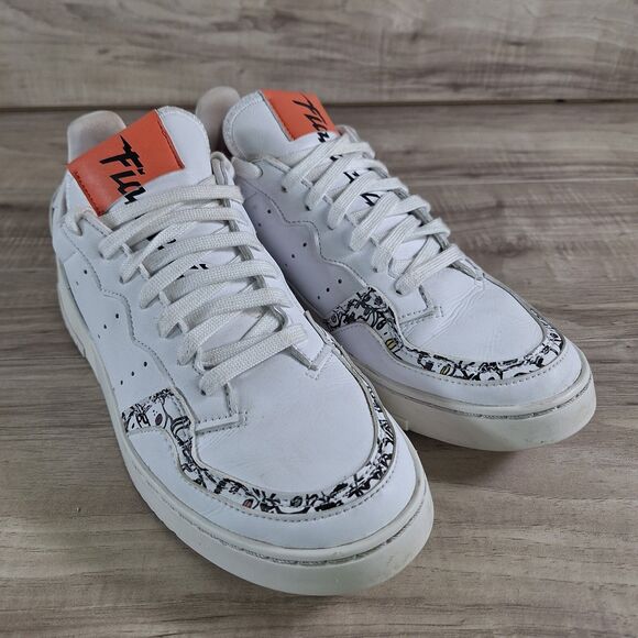 Adidas x Fiorucci Supercourt Semi Coral  ART EH1019 Sneakers Womens Size 9 shoes - Picture 3 of 10